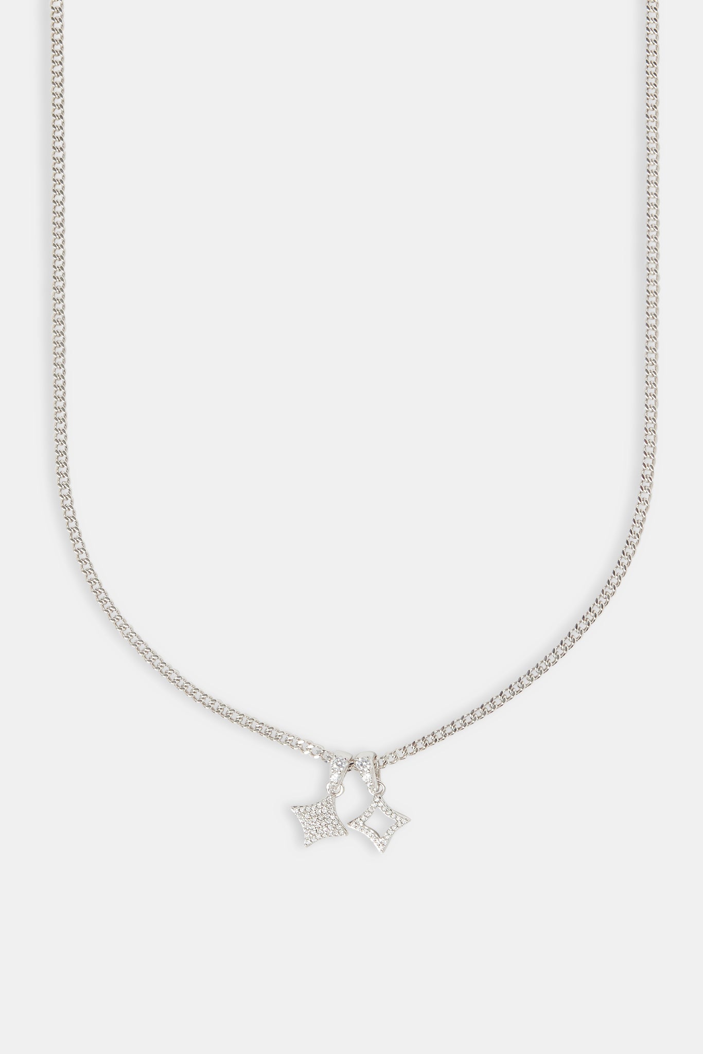 Iced Double Star Cuban Halskette – 10 mm